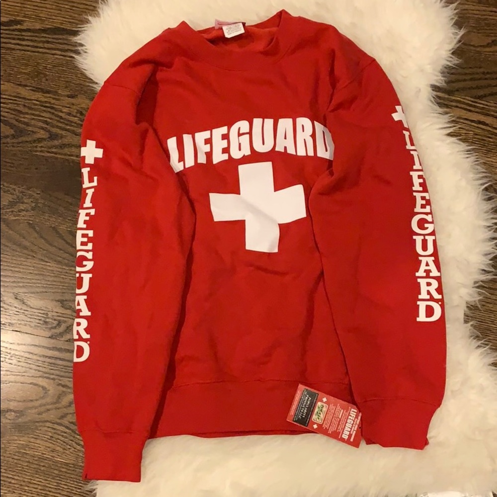 NWT Officially licensed Lifeguard sweatshirt (red)